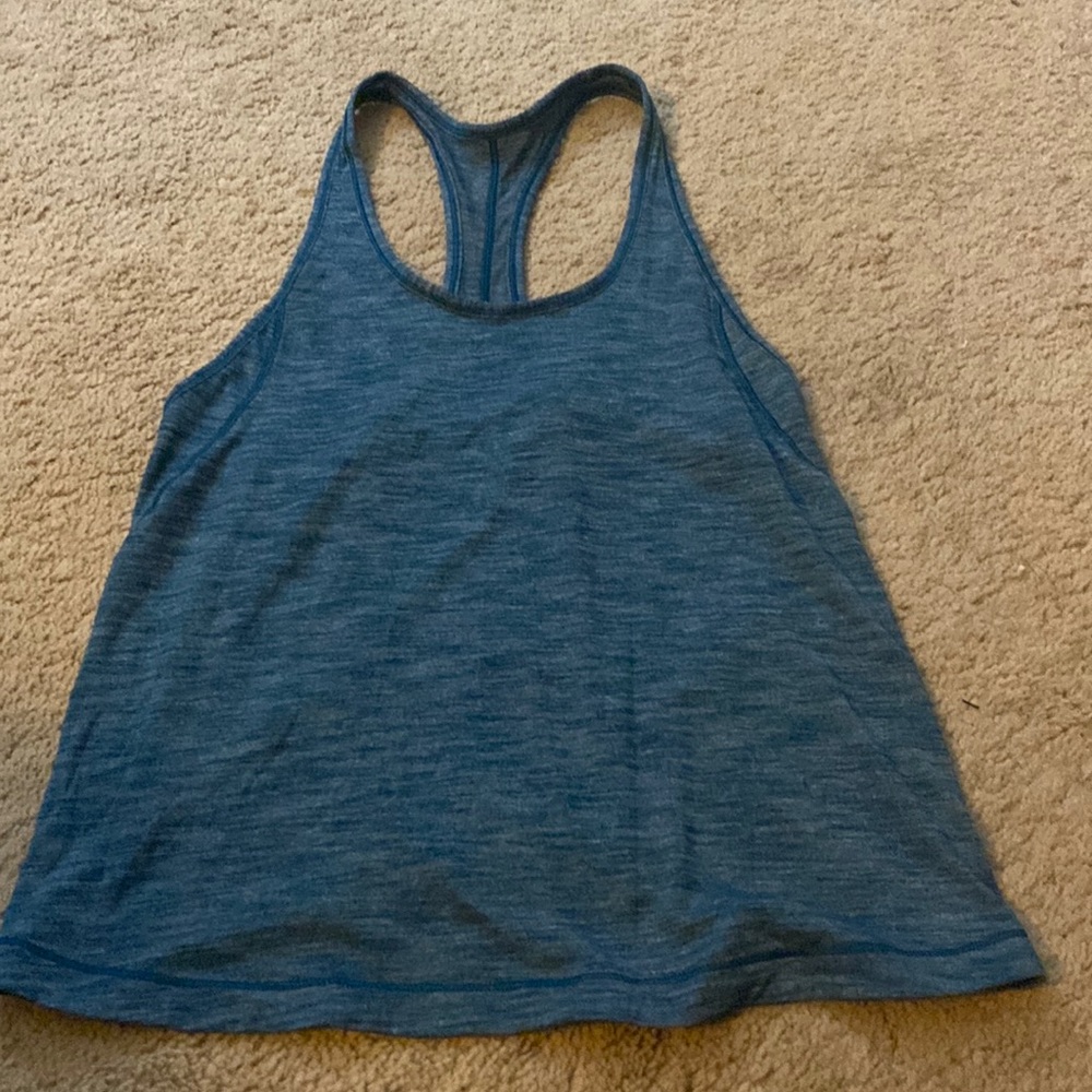 lululemon athletica Blue Racerback Tank Top
